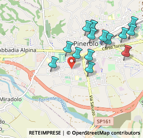 Mappa Via della Carderia, 10064 Pinerolo TO, Italia (0.97933)