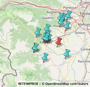 Mappa Via della Carderia, 10064 Pinerolo TO, Italia (10.00588)