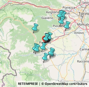 Mappa Via della Carderia, 10064 Pinerolo TO, Italia (9.84235)