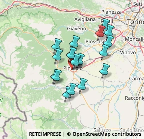 Mappa Via della Carderia, 10064 Pinerolo TO, Italia (10.26421)