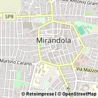 Mapa Mirandola