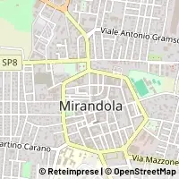 Kaart Mirandola