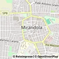 Karte Mirandola