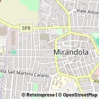 Mapa Mirandola