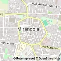 Kaart Mirandola