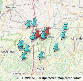 Mappa Via Venezia, 41016 Novi di Modena MO, Italia (5.50765)