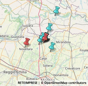 Mappa Via Venezia, 41016 Novi di Modena MO, Italia (5.25909)