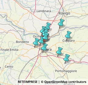 Mappa Via Luciano Bottoni, 44123 Ferrara FE, Italia (8.25615)