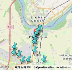 Mappa Via della Forza, 44123 Ferrara FE, Italia (1.72133)