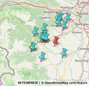 Mappa Via Bignone E., 10064 Pinerolo TO, Italia (9.97941)