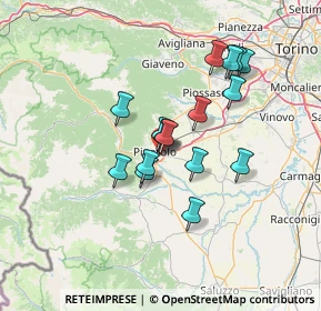 Mappa Via Bignone E., 10064 Pinerolo TO, Italia (11.16688)