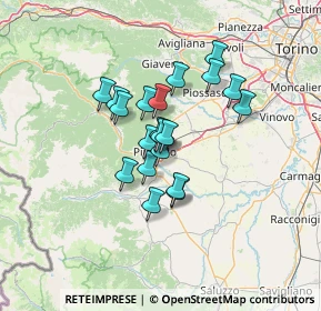 Mappa Via Bignone E., 10064 Pinerolo TO, Italia (9.4785)