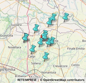 Mappa Via Filippo Turati, 41039 San Possidonio MO, Italia (9.94923)