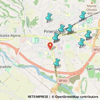 Mappa Via Monviso, 10064 Pinerolo TO, Italia (1.08364)