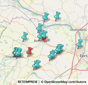 Mappa Via Reno, 44012 Bondeno FE, Italia (8.0715)