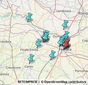 Mappa Via Reno, 44012 Bondeno FE, Italia (11.647)