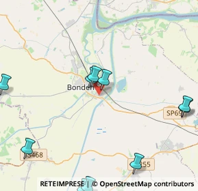 Mappa Via Reno, 44012 Bondeno FE, Italia (6.21385)