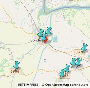 Mappa Via Reno, 44012 Bondeno FE, Italia (5.38909)