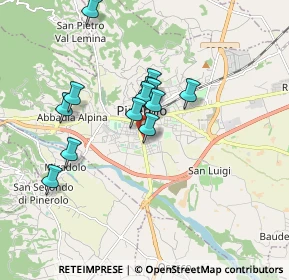 Mappa Via Schierano, 10064 Pinerolo TO, Italia (1.47923)