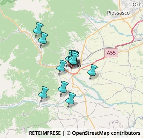 Mappa Via Schierano, 10064 Pinerolo TO, Italia (4.24923)