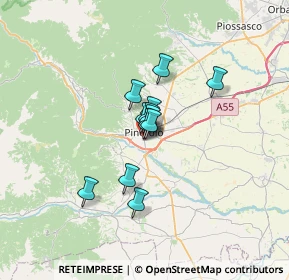 Mappa Via Schierano, 10064 Pinerolo TO, Italia (3.86333)