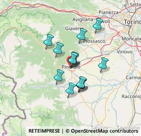 Mappa Via Montegrappa, 10064 Pinerolo TO, Italia (9.56846)