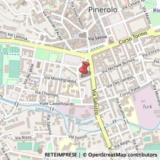 Mappa Via Montegrappa, 24, 10064 Pinerolo, Torino (Piemonte)