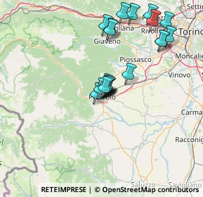 Mappa Via Michele Bravo, 10064 Pinerolo TO, Italia (13.3755)