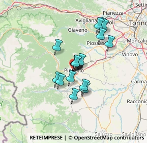 Mappa Via Michele Bravo, 10064 Pinerolo TO, Italia (9.79235)