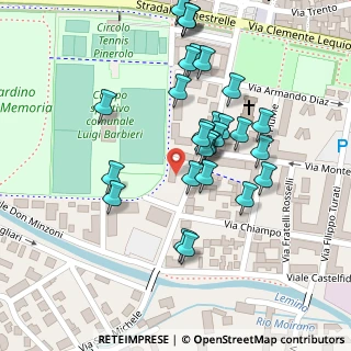 Mappa Viale Piazza D'Armi, 10064 Pinerolo TO, Italia (0.0931)