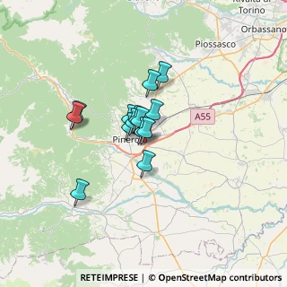 Mappa A55 Torino - Pinerolo, 10064 Pinerolo TO, Italia (4.125)