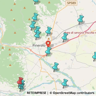 Mappa A55 Torino - Pinerolo, 10064 Pinerolo TO, Italia (5.68333)