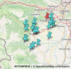 Mappa Strada delle Cascine Vastameglio, 10064 Pinerolo TO, Italia (10.3925)