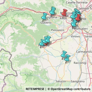 Mappa A55 Torino - Pinerolo, 10064 Pinerolo TO, Italia (21.8775)