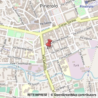 Mappa Via Montebello, 3, 10064 Pinerolo, Torino (Piemonte)