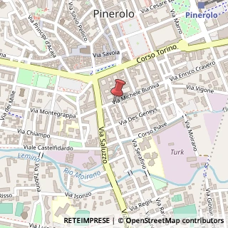 Mappa Via Michele Buniva, 10064 Pinerolo TO, Italia, 10064 Pinerolo, Torino (Piemonte)