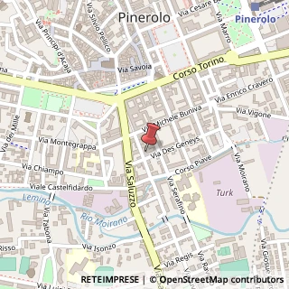 Mappa Via Montebello, 17, 10064 Pinerolo, Torino (Piemonte)