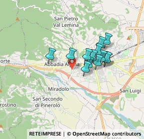 Mappa Stradale San Secondo, 10064 Pinerolo TO, Italia (1.26846)