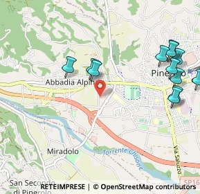 Mappa Stradale San Secondo, 10064 Pinerolo TO, Italia (1.235)