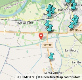 Mappa Via San Giovanni, 42044 Gualtieri RE, Italia (2.7345)