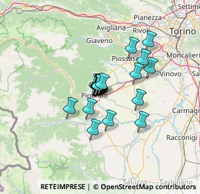 Mappa Stradale Poirino, 10064 Torino TO, Italia (8.289)