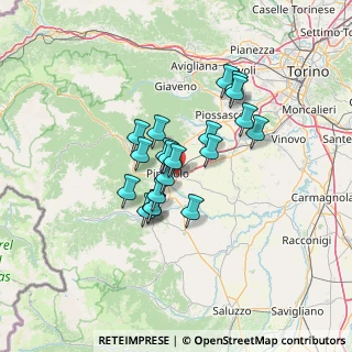 Mappa Stradale Poirino, 10064 Torino TO, Italia (9.863)