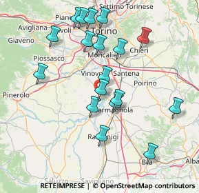 Mappa Stradale Saluzzo, 10041 Carignano TO, Italia (15.52833)
