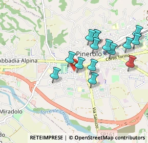 Mappa Via Fiume, 10064 Pinerolo TO, Italia (0.89)