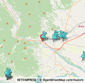 Mappa Via Giustetto, 10064 Pinerolo TO, Italia (6.18833)