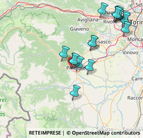 Mappa Via Giustetto, 10064 Pinerolo TO, Italia (17.11313)