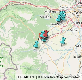 Mappa Via Giustetto, 10064 Pinerolo TO, Italia (11.77077)