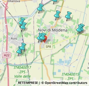 Mappa Via Milano, 41016 Novi di Modena MO, Italia (2.30917)