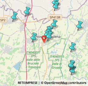 Mappa Via Milano, 41016 Novi di Modena MO, Italia (4.54313)