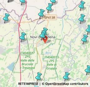 Mappa Via Corta Deghina, 41016 Novi di Modena MO, Italia (6.816)